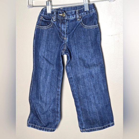 Toddler Girl Janie & Jack Embroidered Bow Pocket Jeans Toddlercore, 3T - Picture 1 of 4